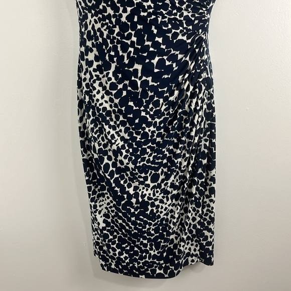 Lauren Ralph Lauren Navy and White Sleeveless Dress - Picture 2 of 8